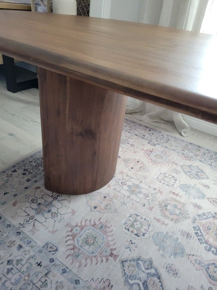 Crate & Barrel Panos Dining Table Dupe - The Daily Dupe