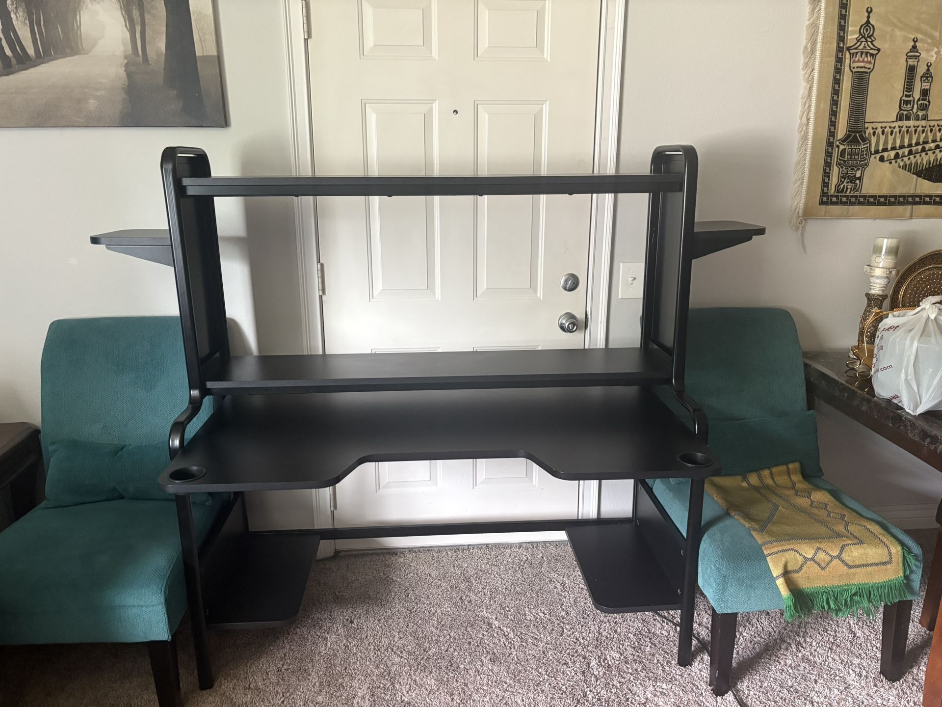 Black Desk/vanity/table