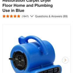 B-Air VP-25 1/4 HP Air Mover Blower Fan