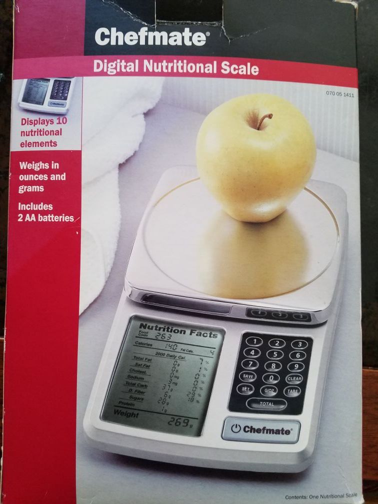 chefmate digital nutritional scale