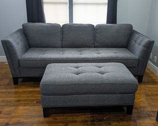 Couch with ottoman