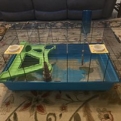 Guinea Pig Small Animal Cage Habitat Food Mulch