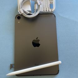 Apple Ipad Mini 6th Generation (2021/ 8.3” Liquid Retina ) 64GB WiFi + cellular (5G Unlocked) with pen, case & Accessories (256GB $569) 