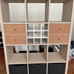 IKEA KALLAX Shelf Unit w/ Drawers + Bins – 