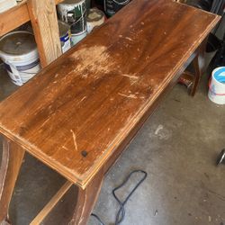Antique Piano Chair Wood