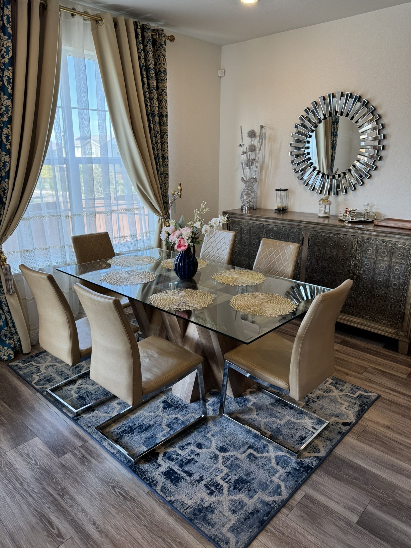 Dining Table And Chair For 6