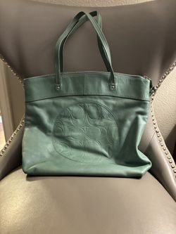 Coach Leather Handbag Light Teal
