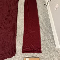 3pc Ling’s Moment Burgundy Table Runners – Wedding & Event Décor Set