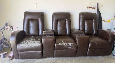 FREE - leather seats reclining couch