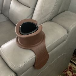 Sofa Cup Holder Silicone for sofa or couch  New in Box- see first 4 pics BROWN Stocking Stuffer Xmas Gift 