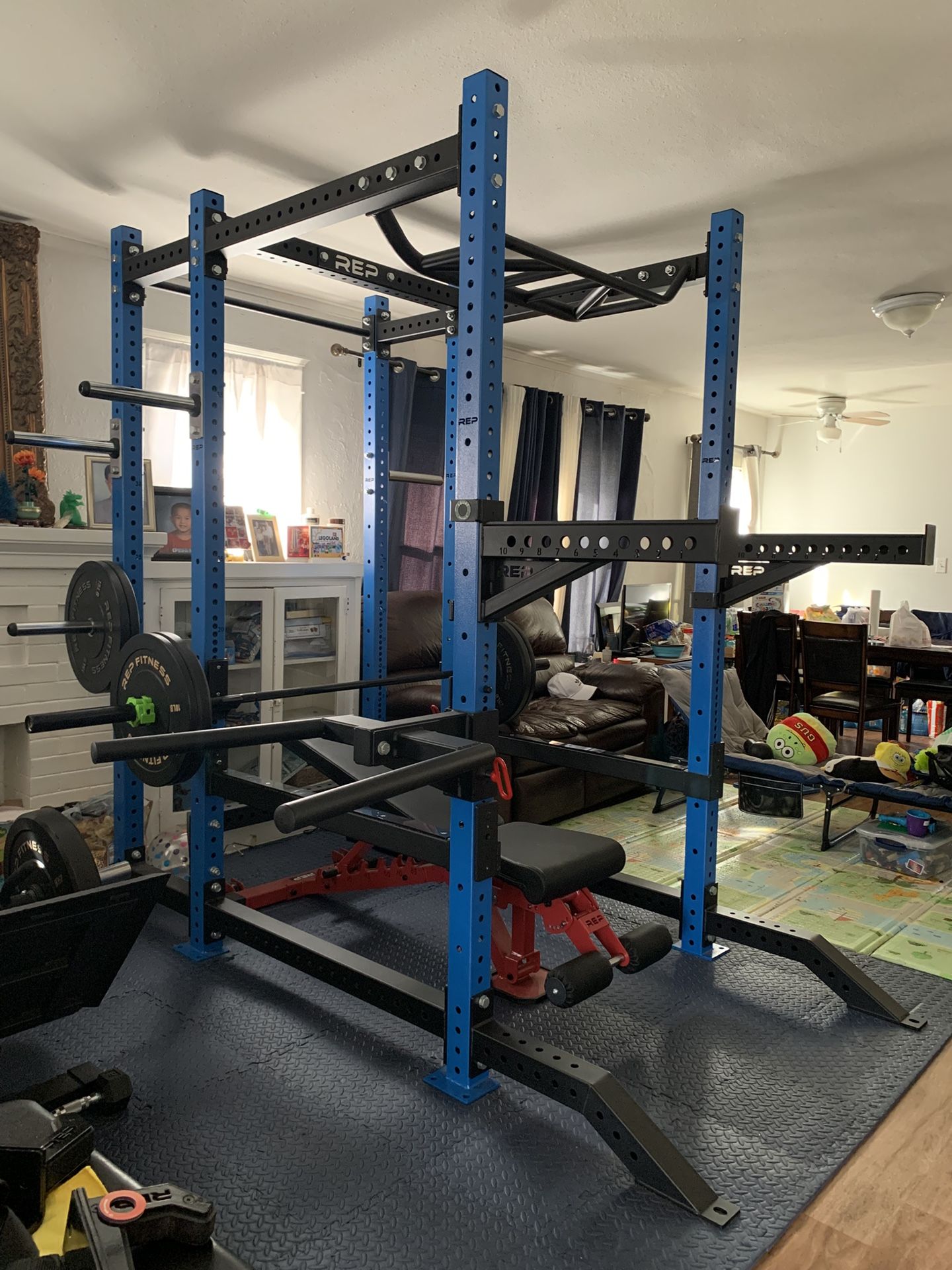 Complete Rep Fitness Home Gym Set