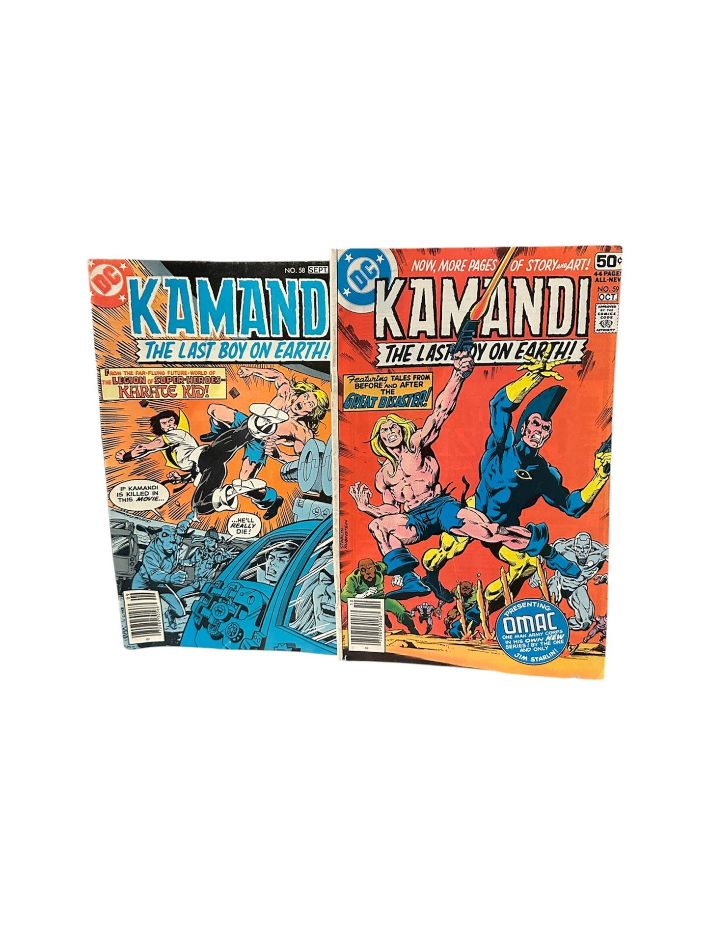 Kamandi, The Last Boy on Earth #58 and #59 1978 DC