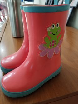 Rain boots for girls size 7 toddler