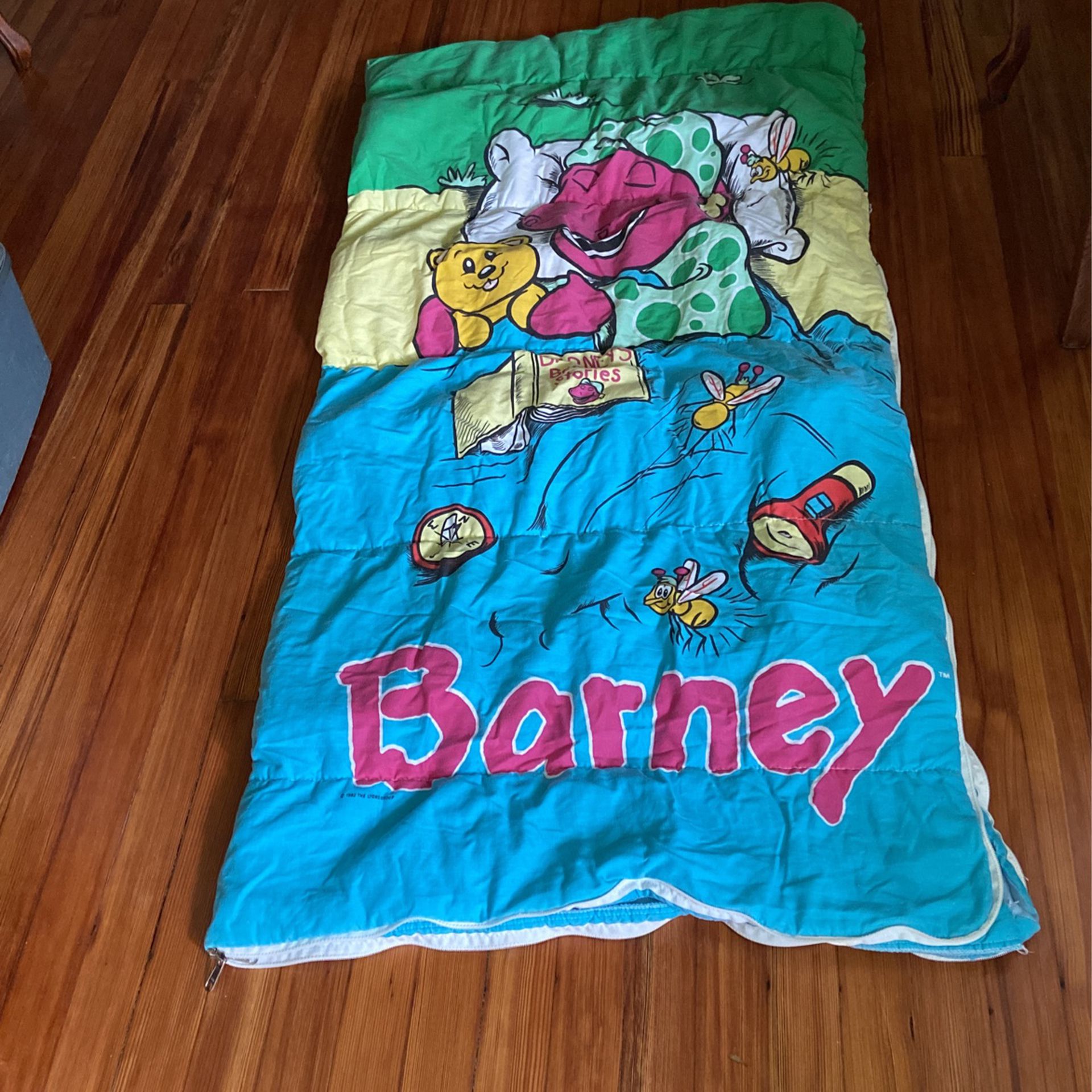 Vintage Barney Sleeping Bag