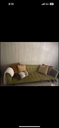Green Velvet Sofa