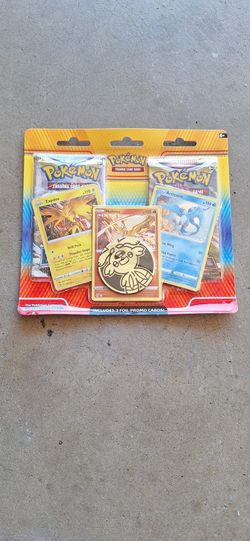 New Sealed Package Pokémon TCG Zapados, Moltres, Articuno, Promo Blister 2-pack  