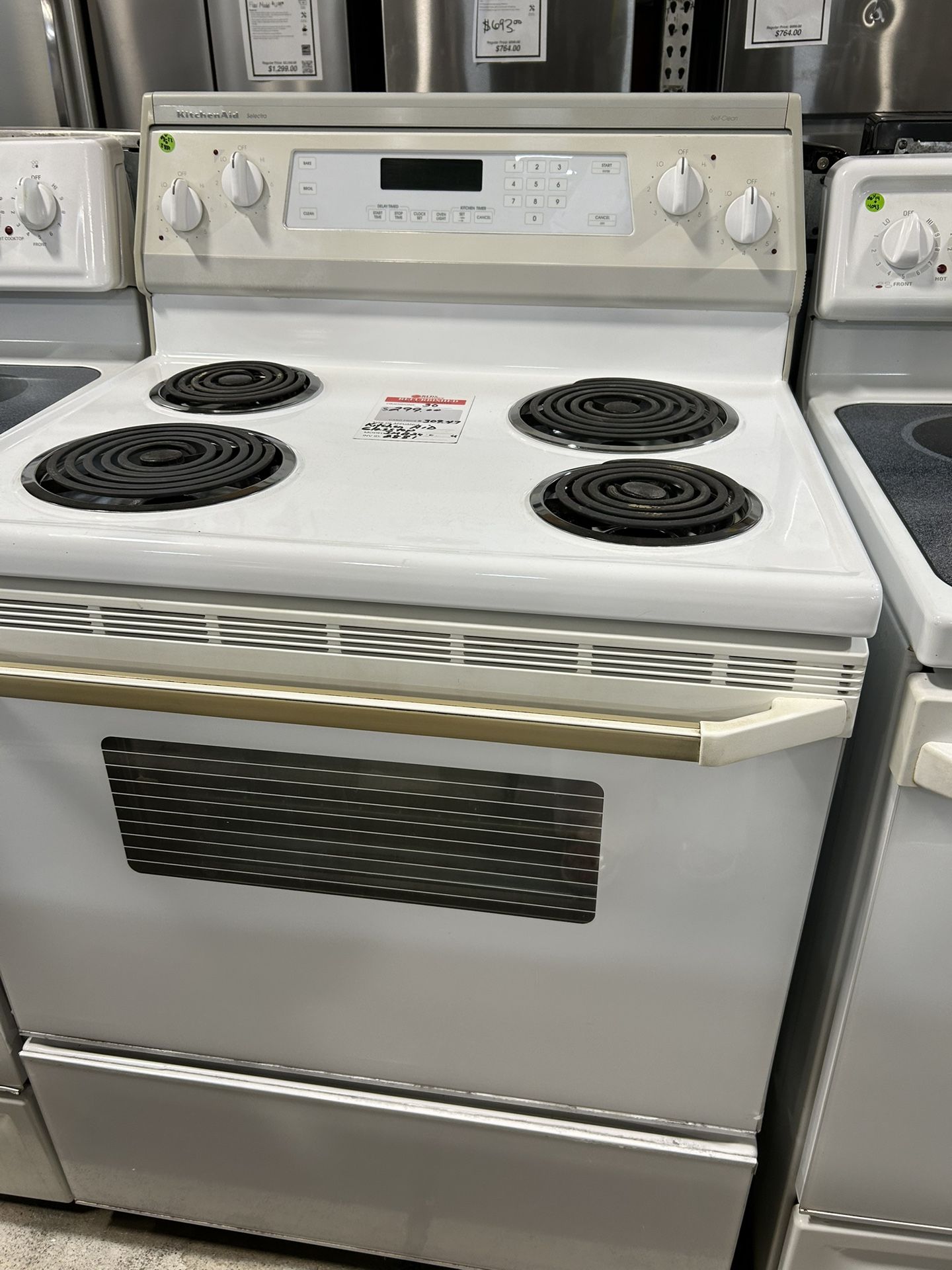White Coil Stove Preowned