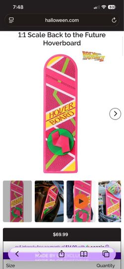 Back to the future hover board