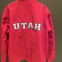 Utah Bold Lettering Long Coat Large 