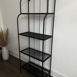 IKEA LACKO BLACK METAL SHELVING UNIT