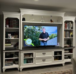 French Provincial Entertainment Center Book And TV Case