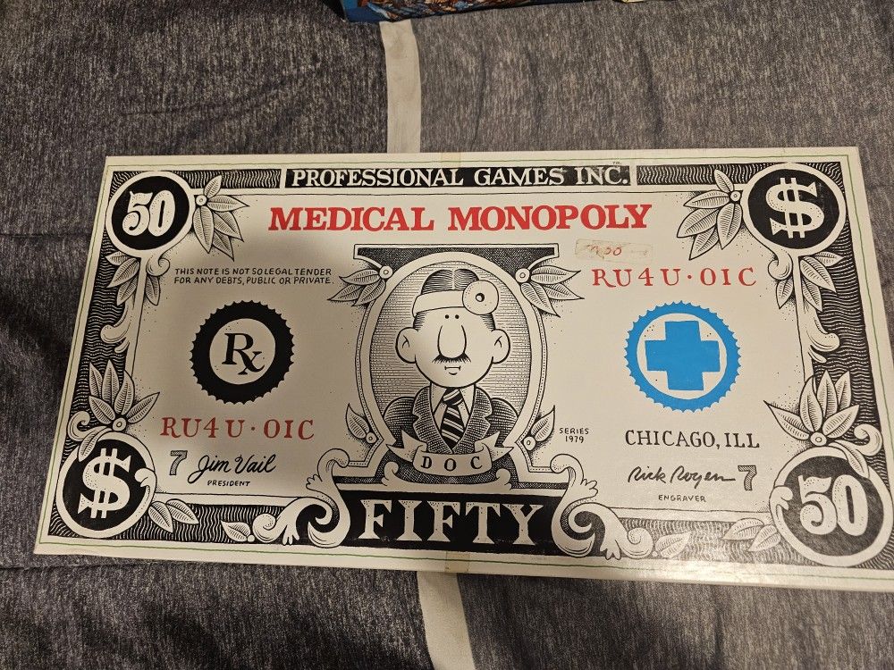 1979 Medical Monopoly Board Game