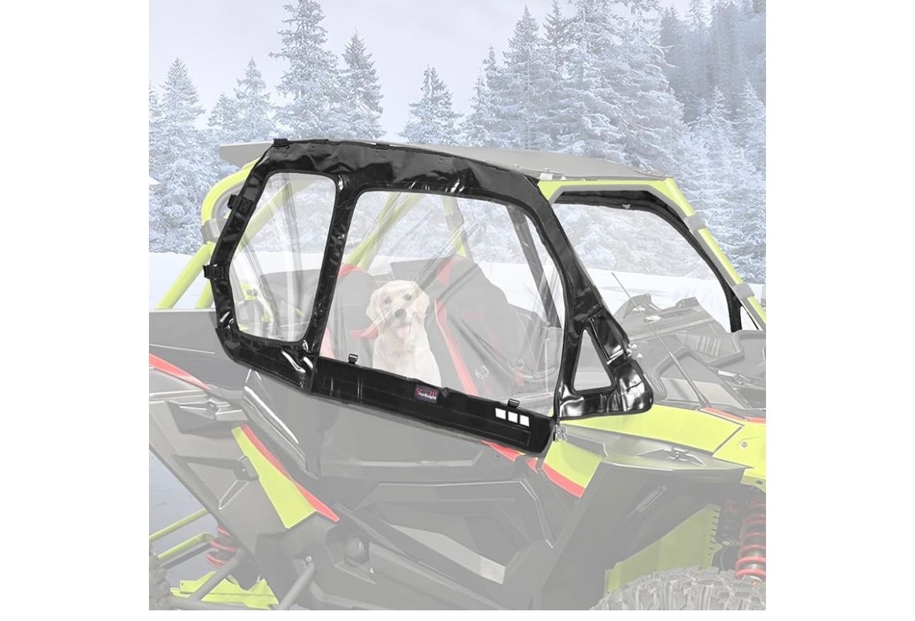 StarknightMT Cab Enclosure For RZR 1000 XP 2014-2023, Upgraded Zipper Waterproof Soft Upper Doors Side Window 2 Seater Compatible With Polaris RZR XP