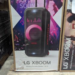 LG XL7SXL7S Portable Bluetooth Speaker LG XBOOM with 8 Inch Woofer and up to 20 Hrs of Battery Life plus Karaoke Creator