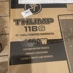 Thump 118s  Subwoofer