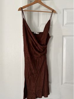 Sleek slip dress  (L)