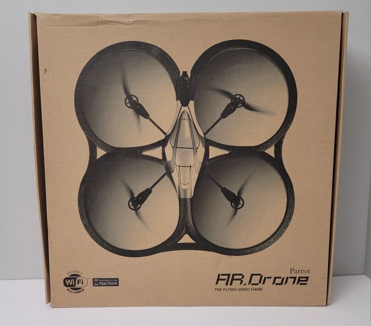 Parrot AR Drone The Flying Video Game Untested Extra Battery & Stickers