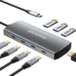 Vangree 8 in 1 USB C-Hub