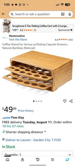 Bamboo Coffee Capsule Holder