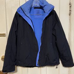 L.L.bean 3 in 1 men’s black & blue jacket small