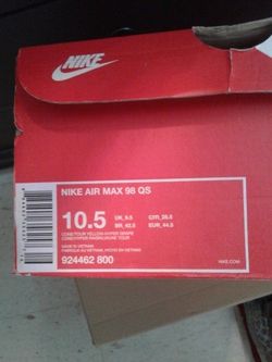 Preowned Air Max 98 QS Cone Men 10.5 Pickup