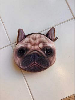 French bull dog coin purse