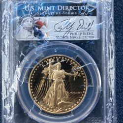 1986 1oz gold Eagle PR69 DCAM