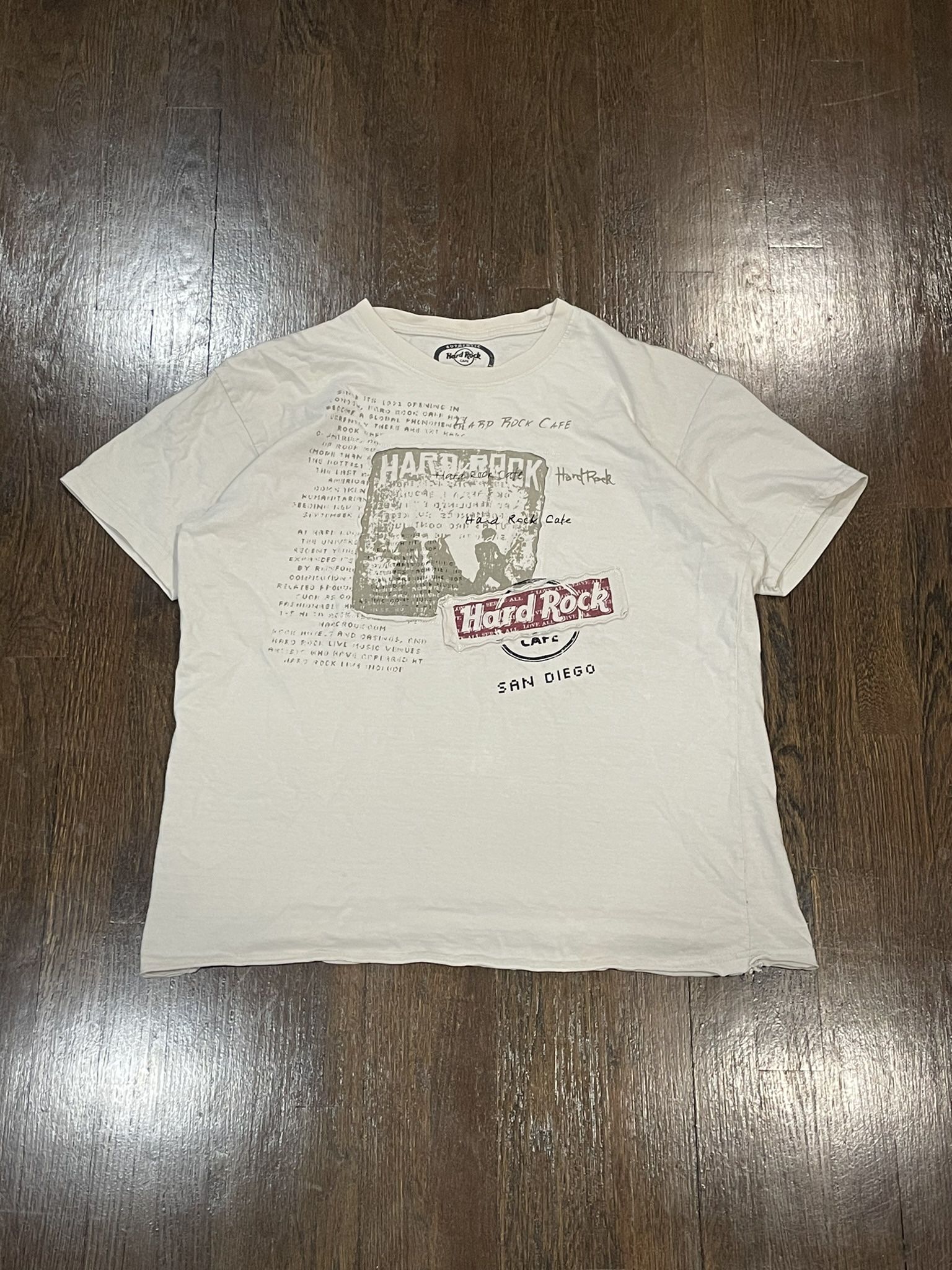 Vintage Cream Hard Rock Shirt