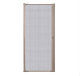 Andersen 36 in. x 80 in. LuminAire Sandtone for Single Entry Door 32 in.-36 in. Universal Handed Aluminum Retractable Screen Door