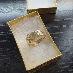 14k Gold Nugget Ring