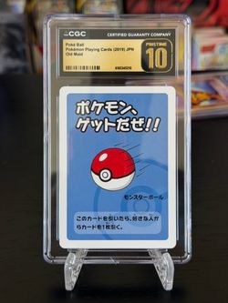Pokémon Poké Ball Old Maid Card CGC Pristine 10