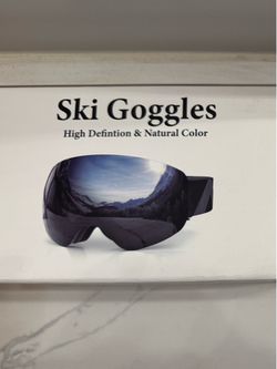 ski snowboard googles - silver or black