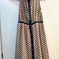 Pink Martini - Geo print Button Down Dress 