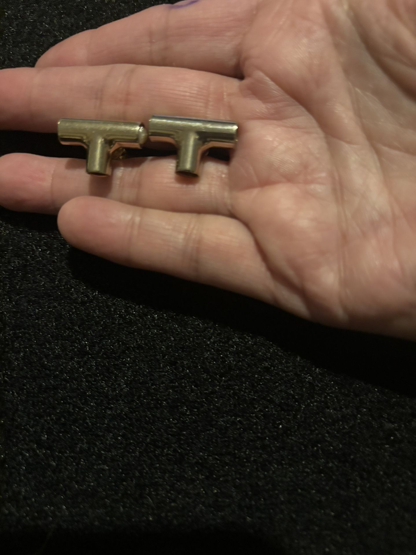 Vintage HICKOK T Connector Plumber’s PVC Copper Cuff Links $5