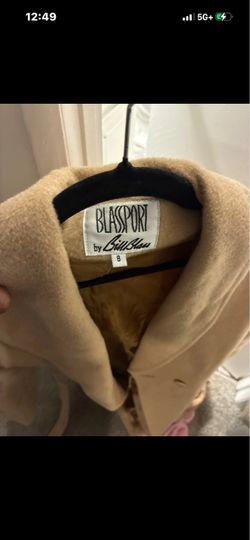 Blassport by Bill Blass Camel Wool Coat Size 8