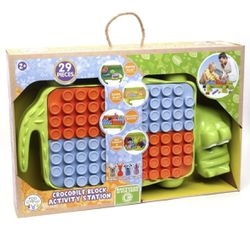brand new Roo Crew: Crocodile Block Activity Station - 29 Pieces, Block Stacking
