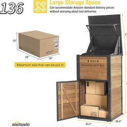 ✌️Aivituvin Package Delivery Box for Outside with Combination Lock - Contactless Delivery Box for Safe and Convenient Deliveries - Waterproof