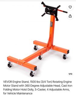 Engine Stand, 1500 lbs (3/4 Ton) Rotating Engine Motor Stand
