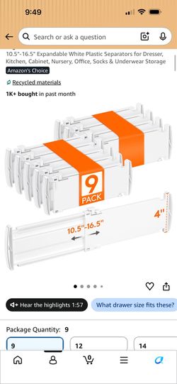 Drawer Dividers