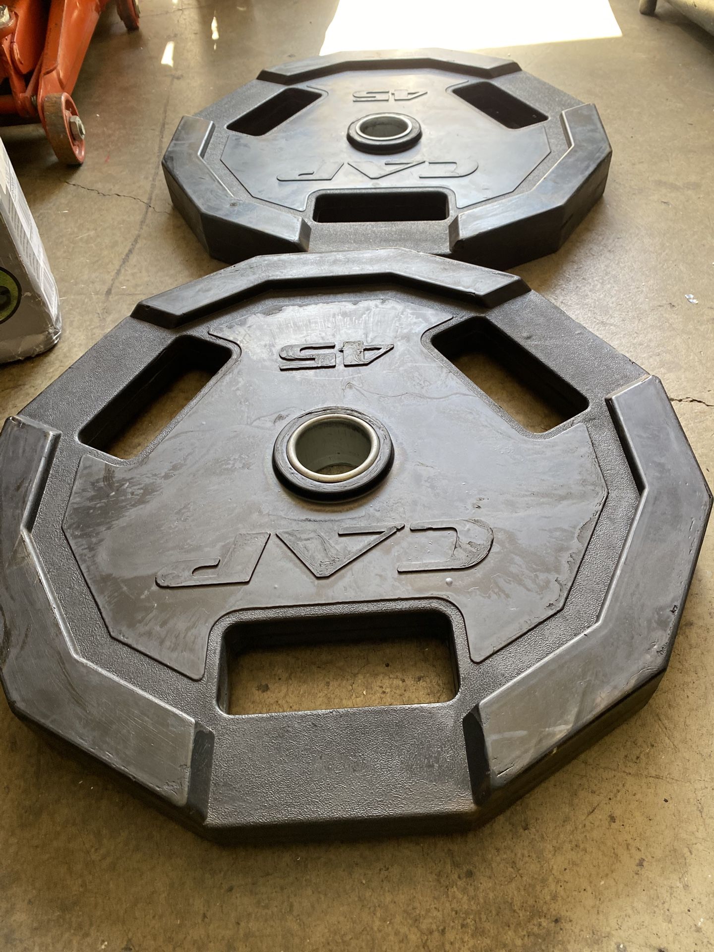 CAP 45 Lb Weight Plate Pair  for Home Gym and Professional Use.